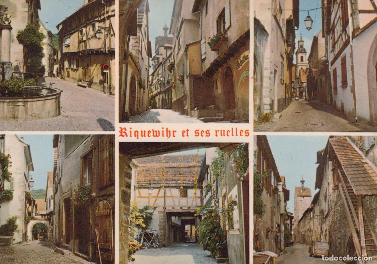 Postkarten: France Riquewihr Ruelles &Eacute;troites Maisons &Agrave; Colombages Unposted *YAF726