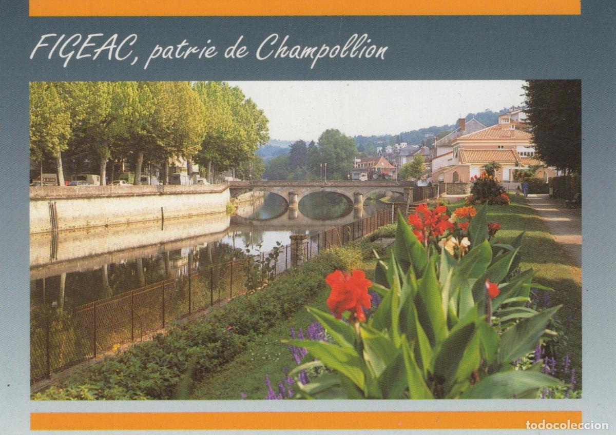 Cartoline: France Figeac Rivi&egrave;re C&eacute;l&eacute; Pont Neuf Architecture Paysage *YAF740