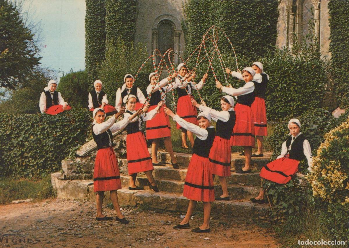 Cartoline: France Capbreton Groupe Folklorique Basco Landais Unposted *YAF750