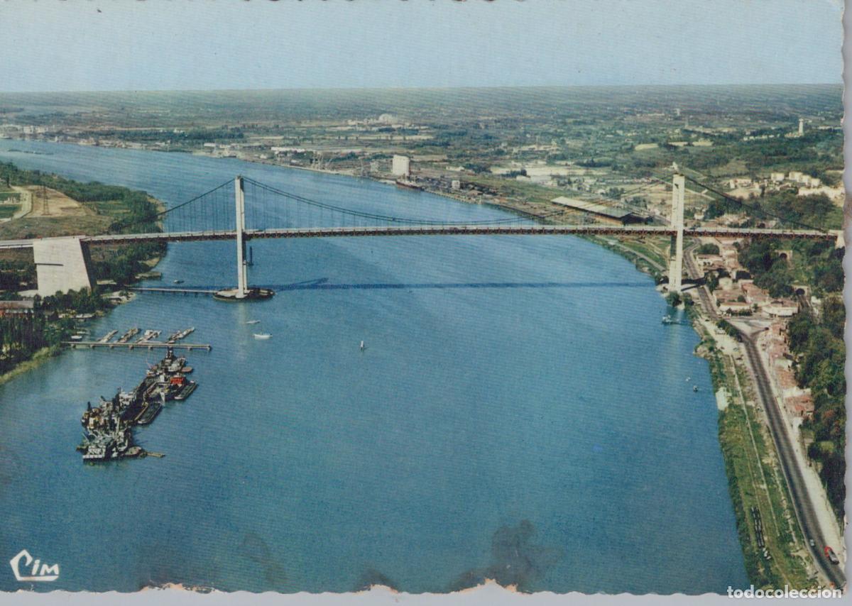 Cartoline: France Bordeaux Lormont Pont D Aquitaine Garonne Vue A&eacute;rienne *YAF767