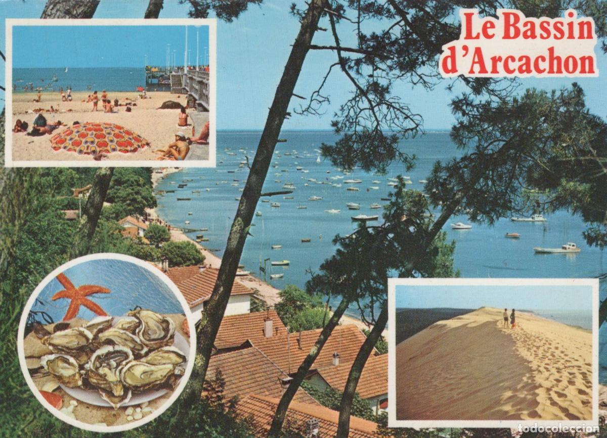 Cartoline: France Arcachon Bassin Plage Dune du Pilat Hu&icirc;tres Locales *YAF781