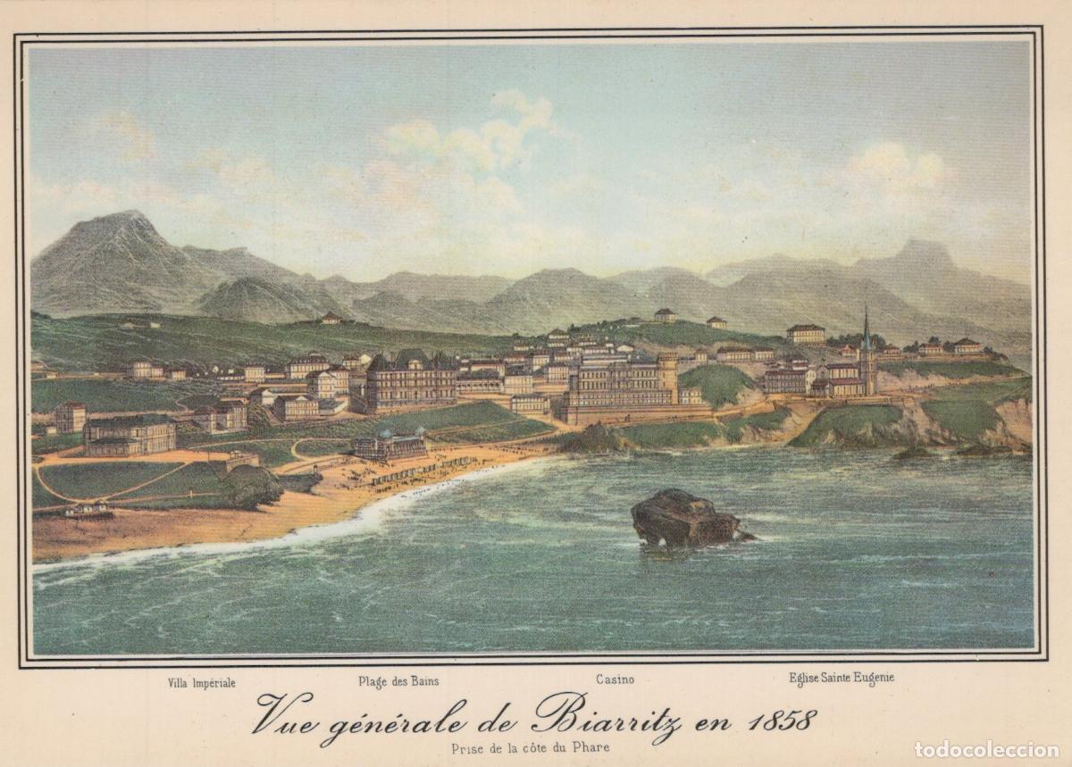 Postcards: Spain San Sebastian Engraving Bay View *YAF832