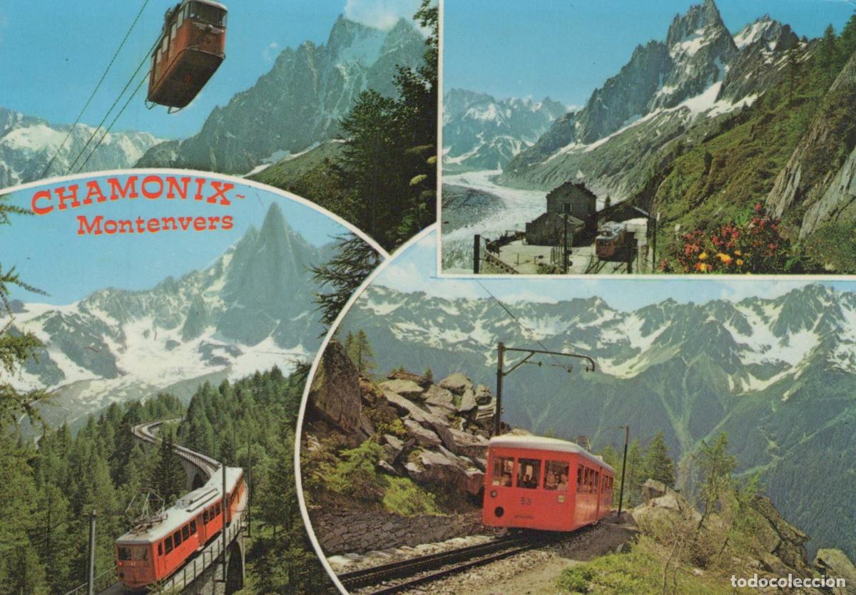 Postcards: France Chamonix Mont Blanc Mer de Glace Train T&eacute;l&eacute;ph&eacute;rique *YAF861