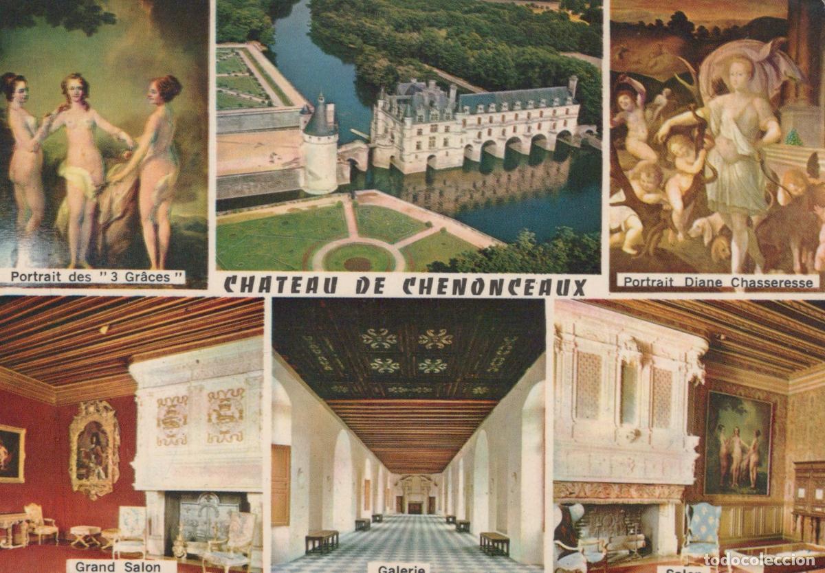 Postcards: France Chenonceaux Ch&acirc;teau Renaissance Int&eacute;rieurs Art Unposted *YAF870