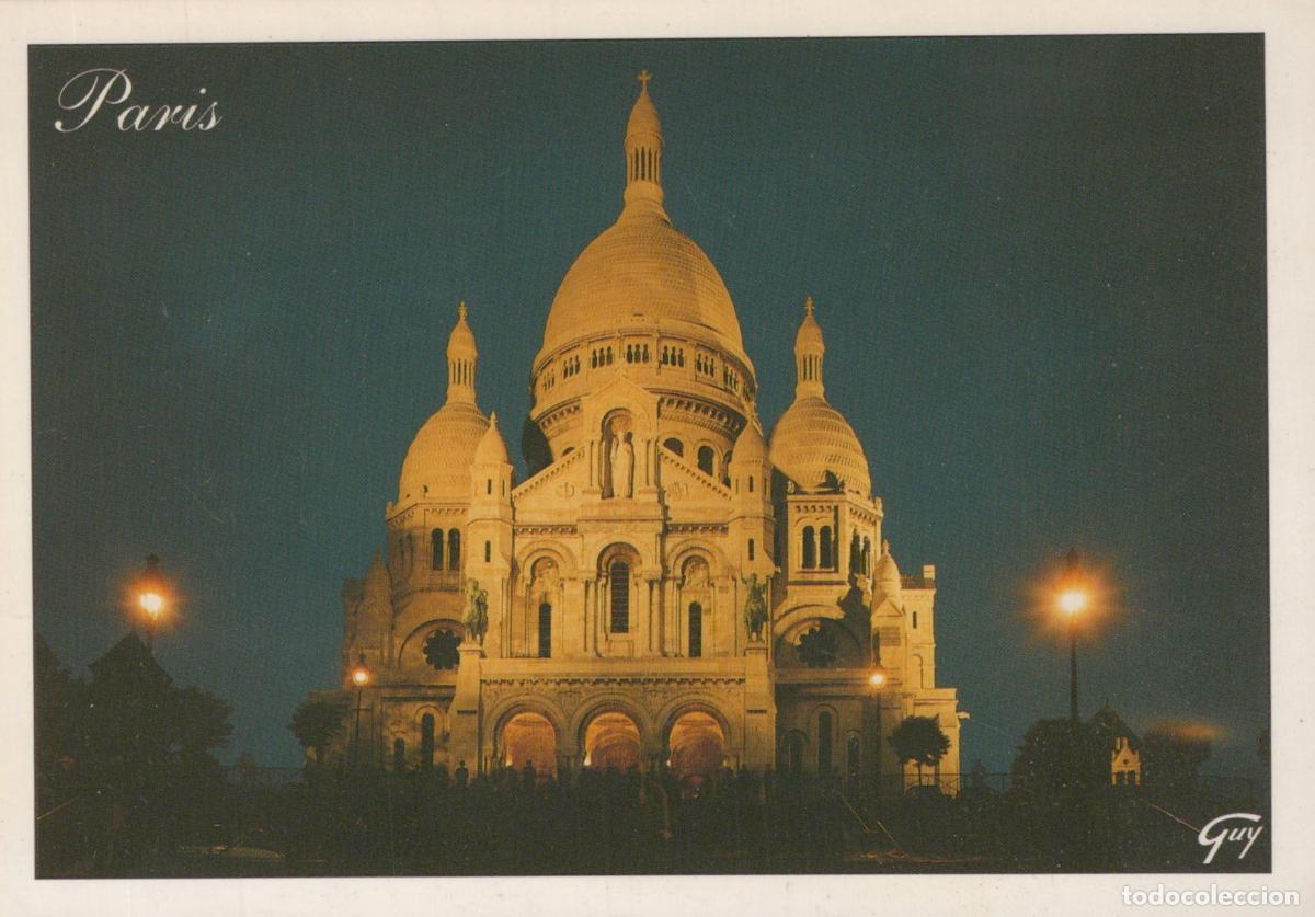 Postcards: France Paris &Icirc;le de Basilique Sacr&eacute; C&oelig;ur Montmartre Illumin&eacute;e *YAF896