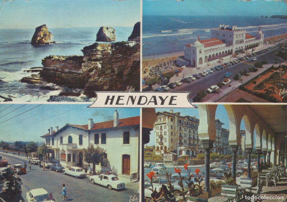 Postcards: France Hendaye Paysage C&ocirc;tier Plage Casino *YAF901
