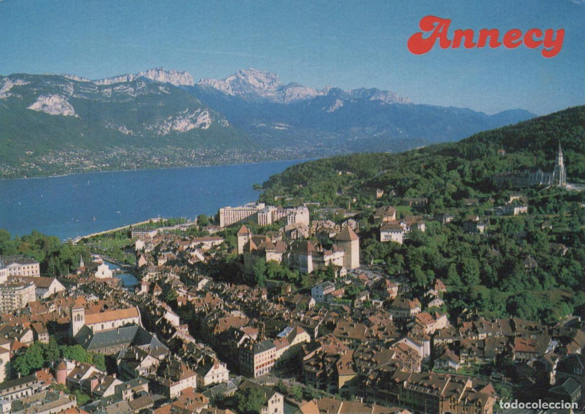 Postcards: France Annecy Vue A&eacute;rienne Vieille Ville Lac Montagnes *YAF925