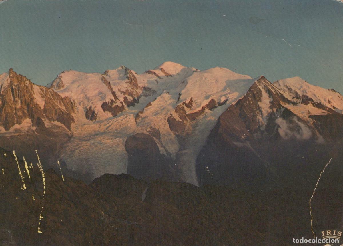 Postcards: France St Gervais les Bains Mont Blanc Coucher Soleil Montagne *YAF927