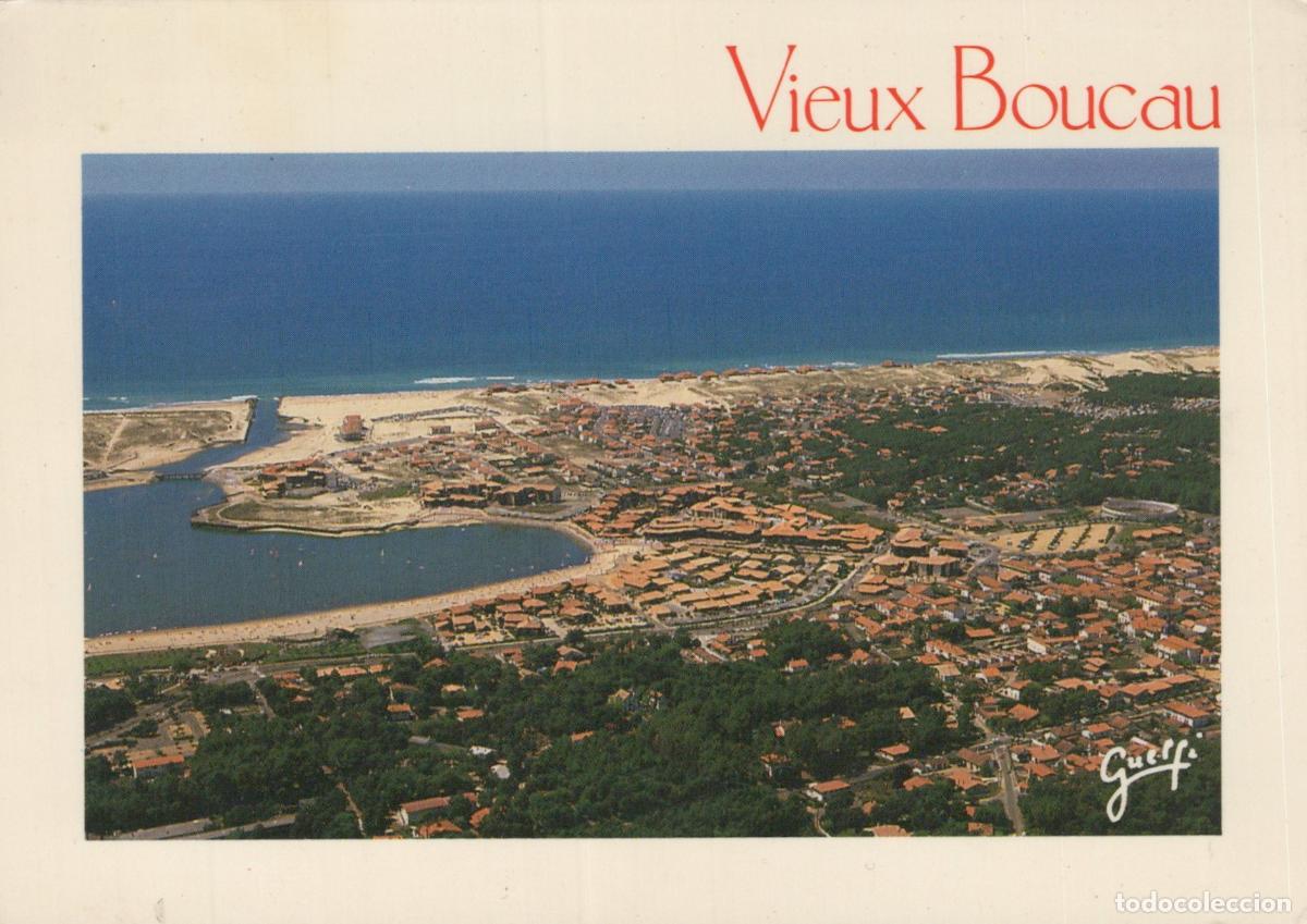 Postales: France Vieux Boucau Vue A&eacute;rienne Port D Albret Plage Oc&eacute;an *YAF956