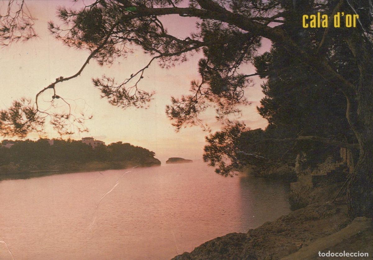 Postales: Espa&ntilde;a Cala D or Baleares Paisaje Costero Al Atardecer Con Mensaje *YAF962