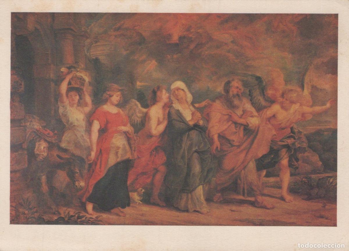 Postales: France Paris &Icirc;le de Rubens la Fuite de Loth Louvre Art Unposted *YAF986