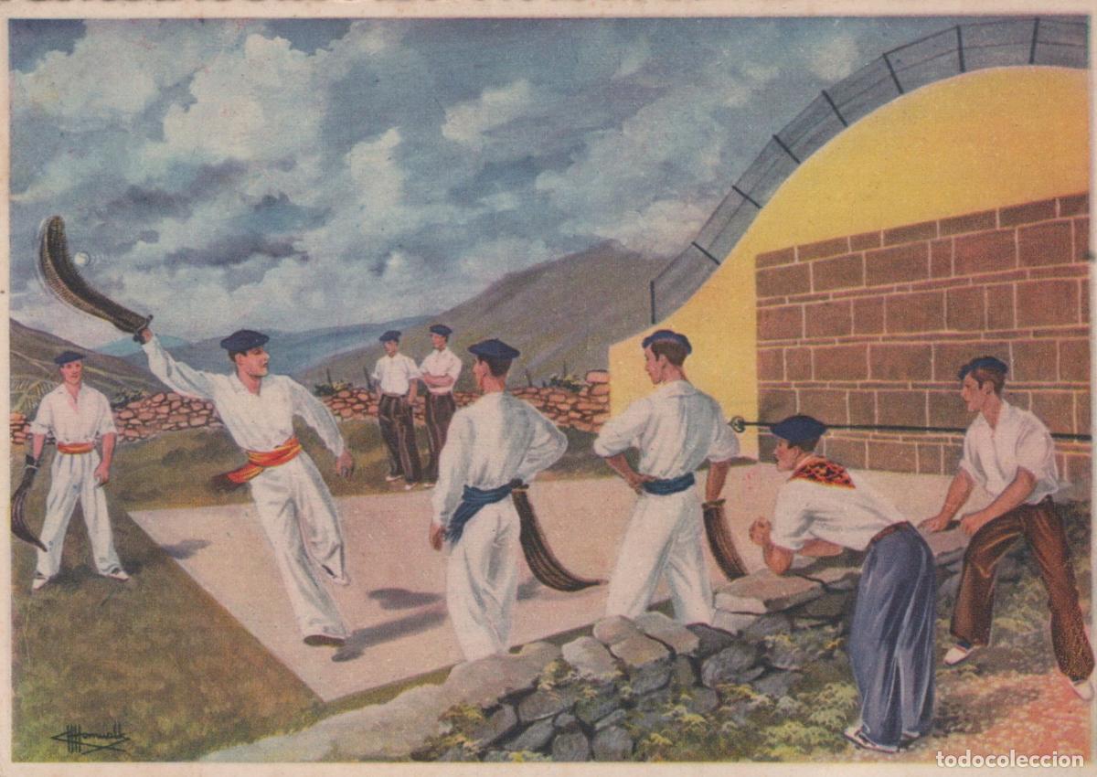 Postales: France Bidarray Pelote Basque &Agrave; la Chistera Unposted *YAF990