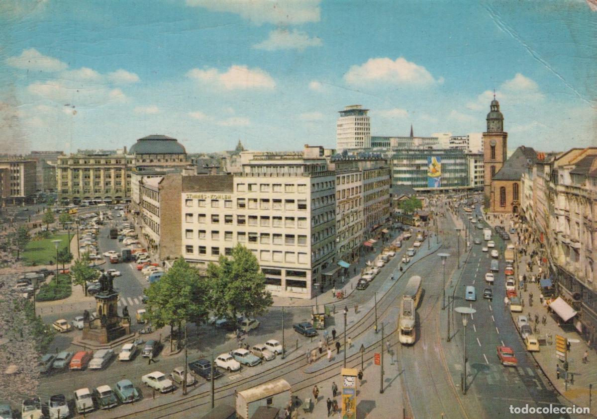 Postales: Deutschland Frankfurt Hessen Stadtpanorama Hauptstra&szlig;e Stra&szlig;enbahn *YAF992