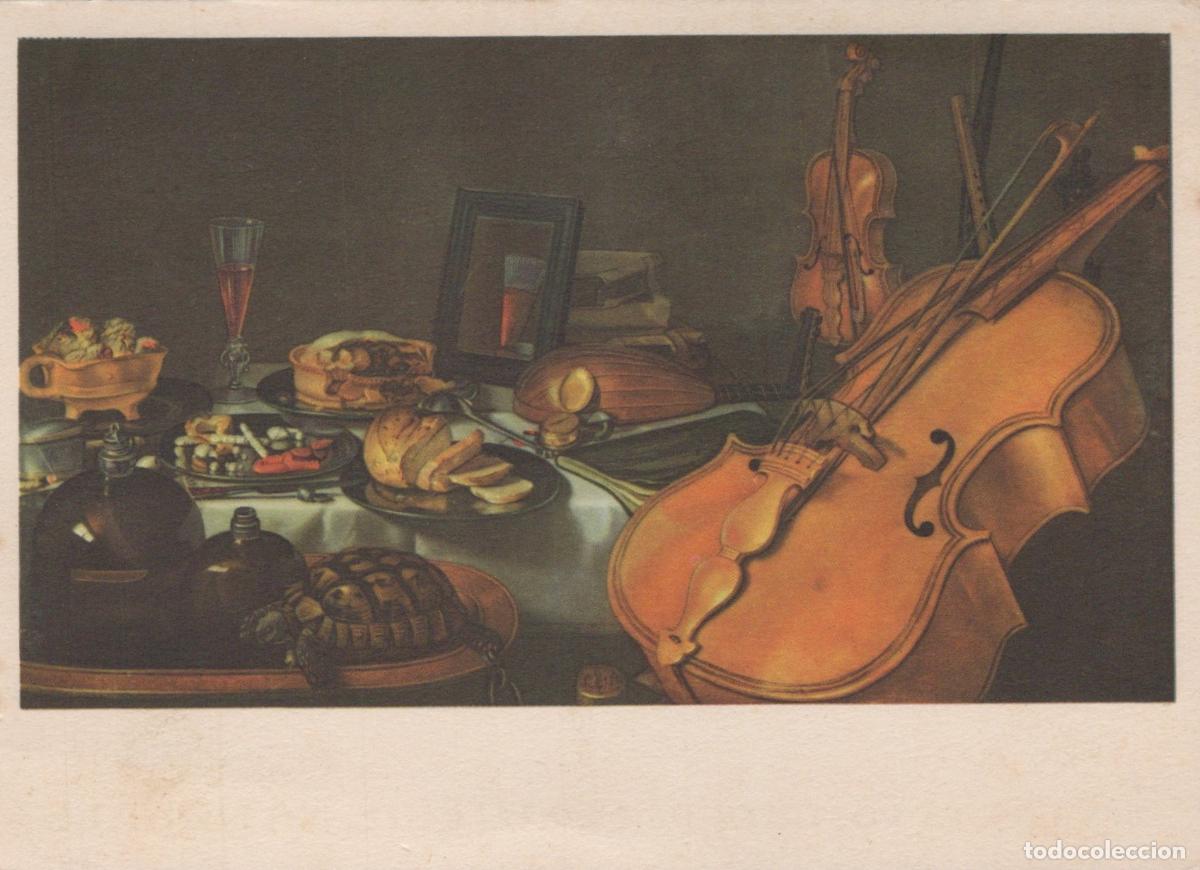 Postales: France Paris &Icirc;le de Pieter Claesz Nature Morte au Violon Unposted *YAF995