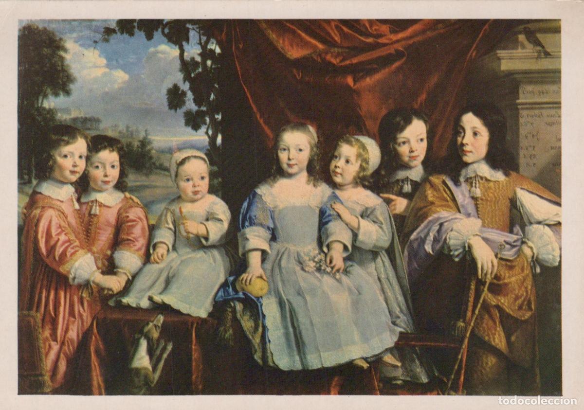 Postales: France Reims Mus&eacute;e Peinture P de Champaigne Enfants Unposted *YAF996