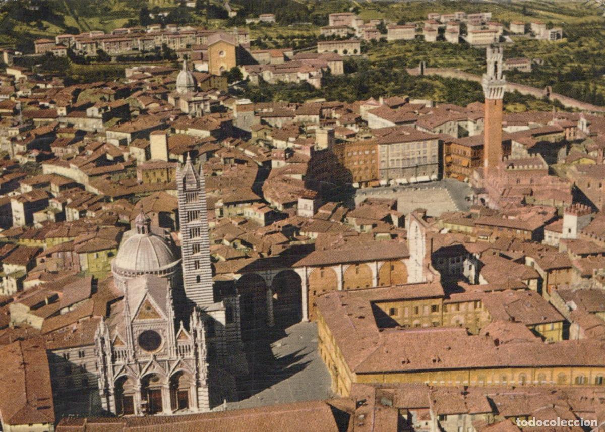 Cartoline: Italia Siena Veduta Aerea Duomo Piazza Campo E Palazzo *YAG018