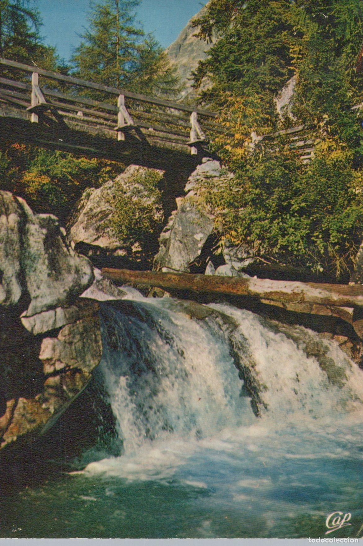 Postcards: France Saint Palais Cascade Pont de Bois *YAG051