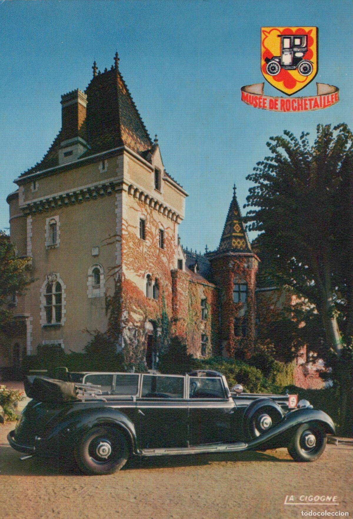 Postcards: France Chateau and Vintage Car *YAG042