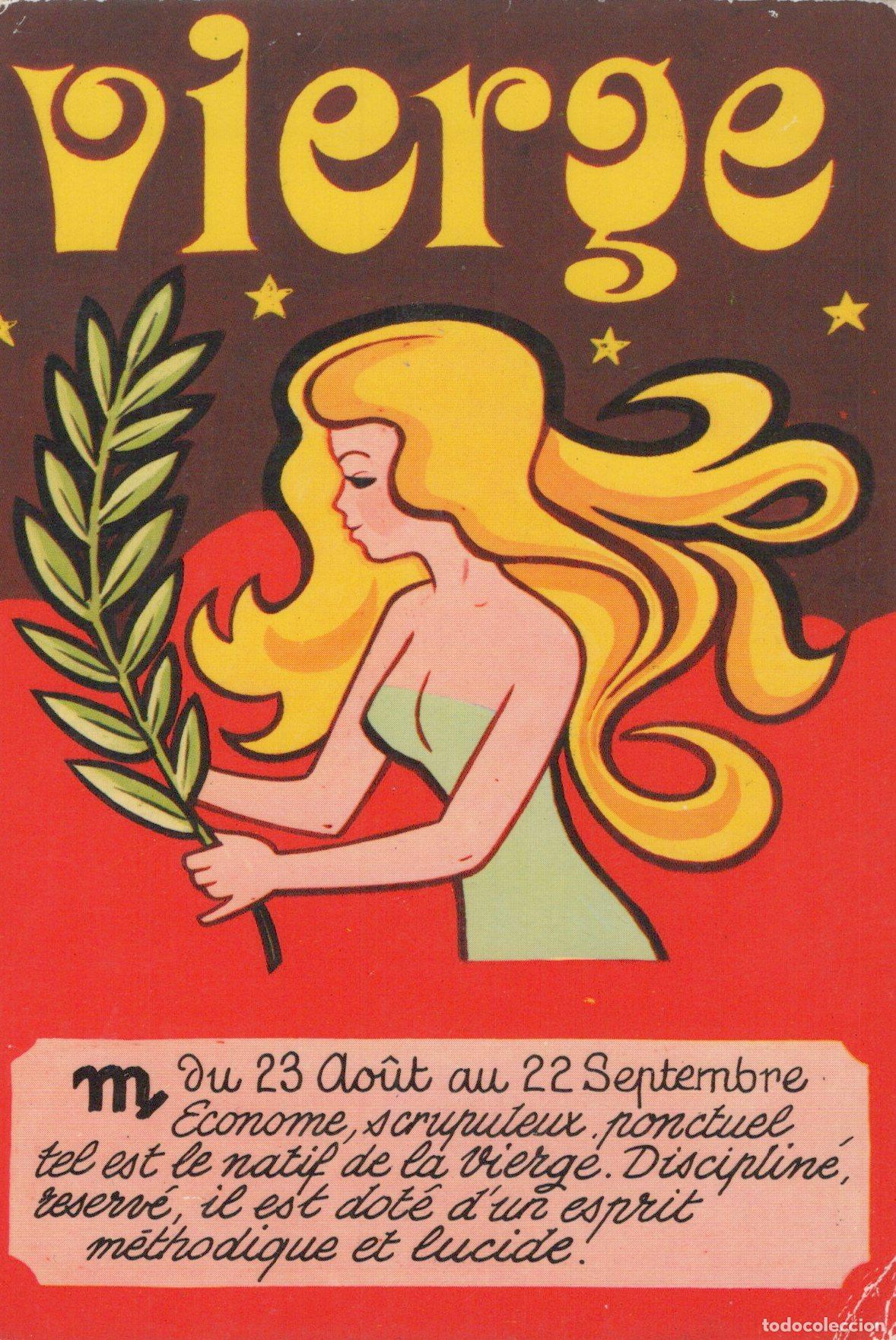 Postales: Suisse Gen&egrave;ve Astrologie Vierge Personnes Illustration Vintage *YAG104