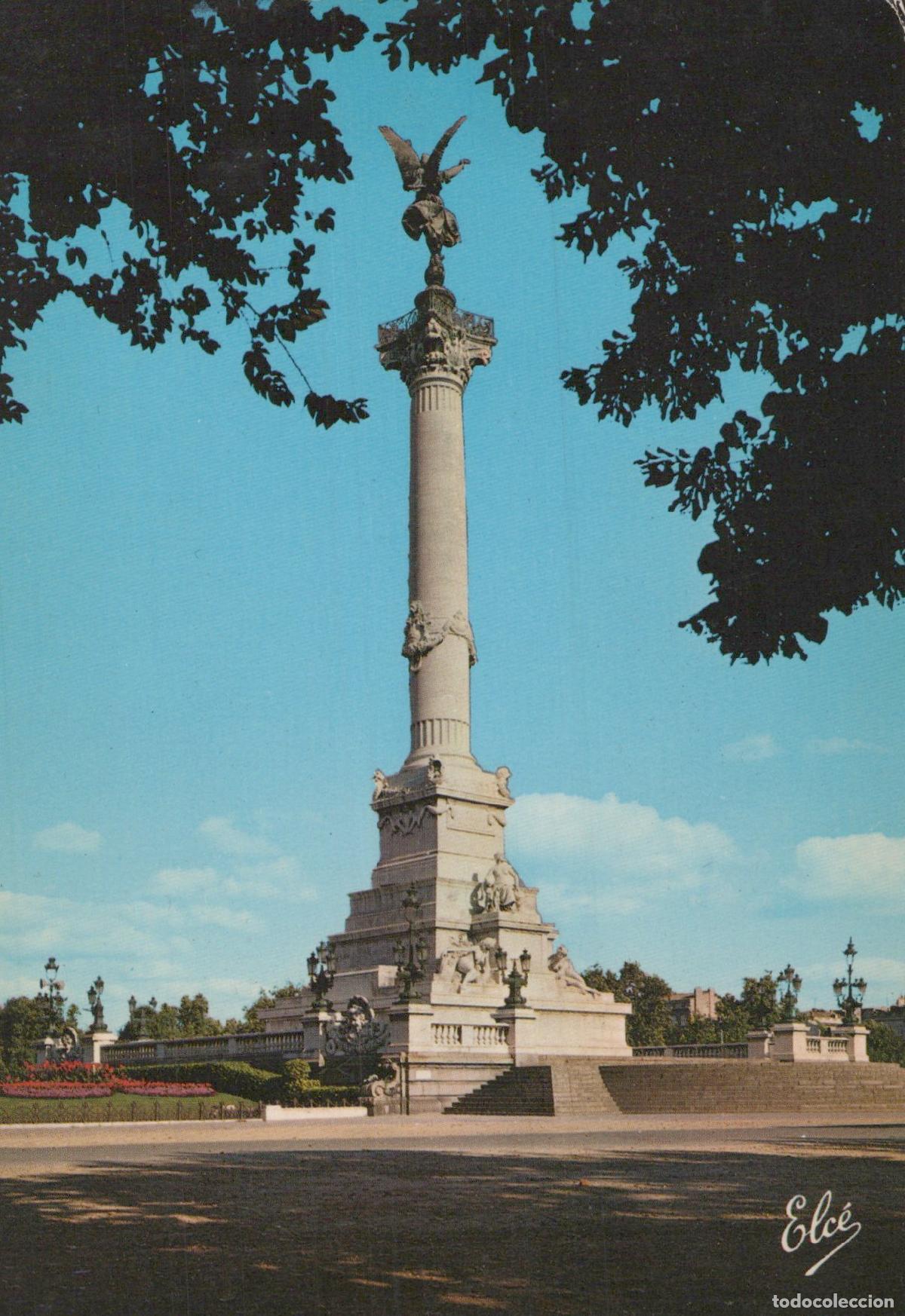 Postais: France Bordeaux Monument des Girondins Place Quinconces Post&eacute;e *YAG064