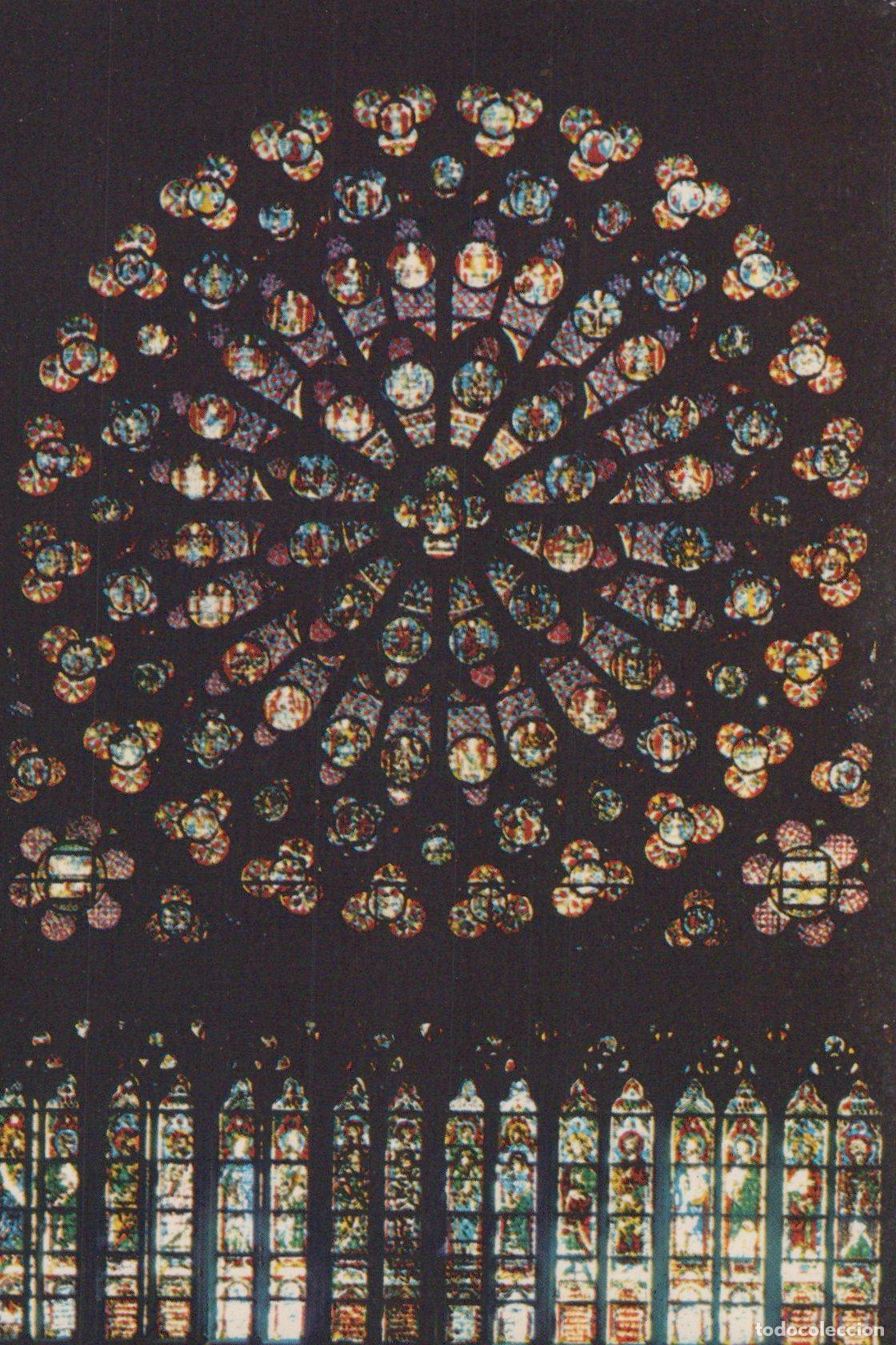 Postais: France Paris &Icirc;le de Notre Dame Rosace Sud Vitrail Unposted *YAG130
