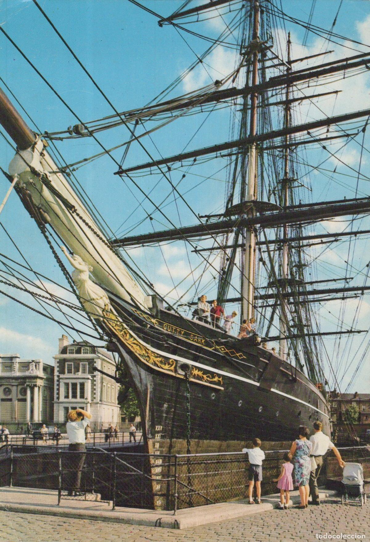 Postcards: United Kingdom Greenwich Cutty Sark Clipper Ship Unposted *YAG171