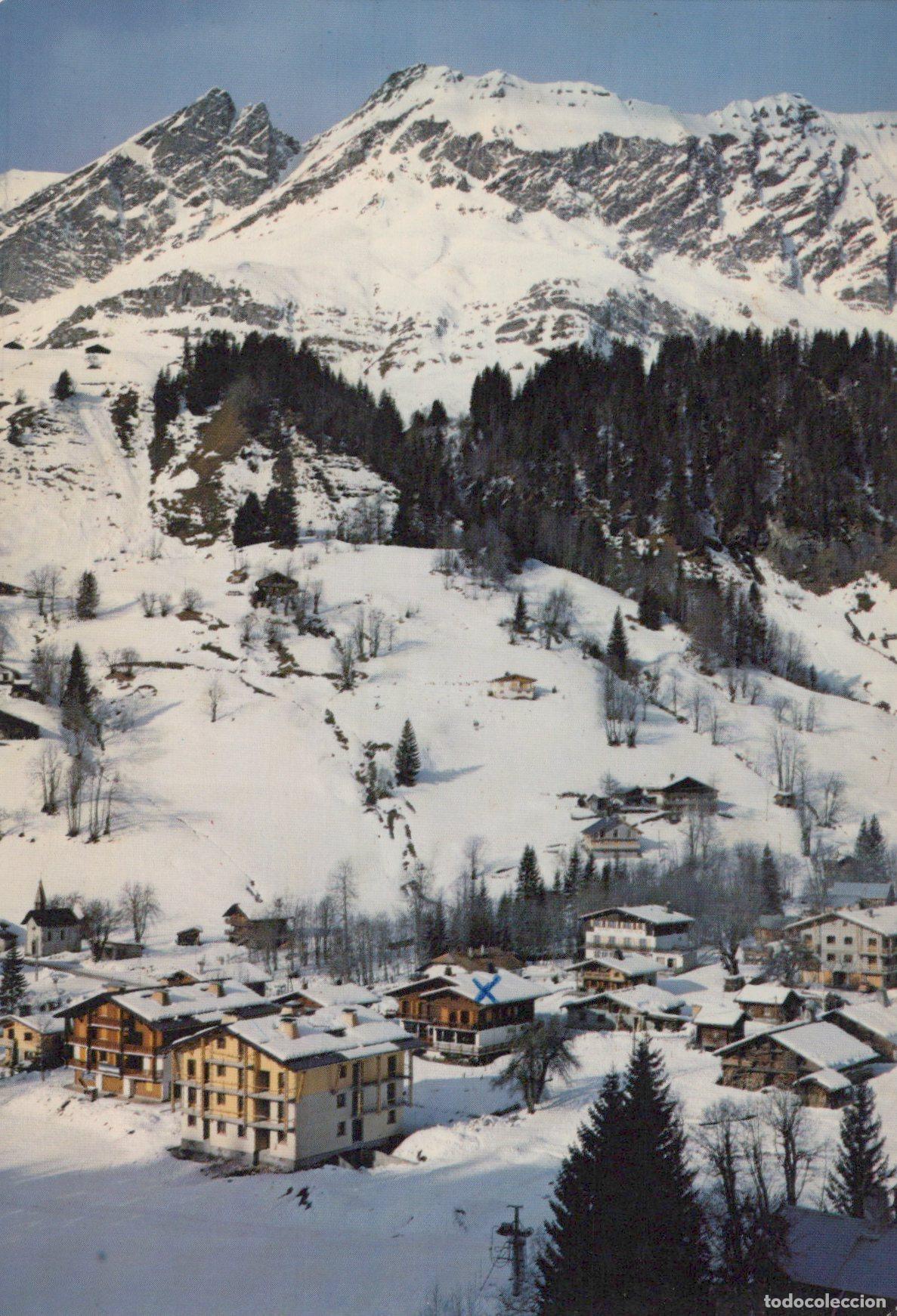 Postcards: France La G&egrave;ttaz Le Praz Paysage Alpin Enneig&eacute; et Chalets *YAG169