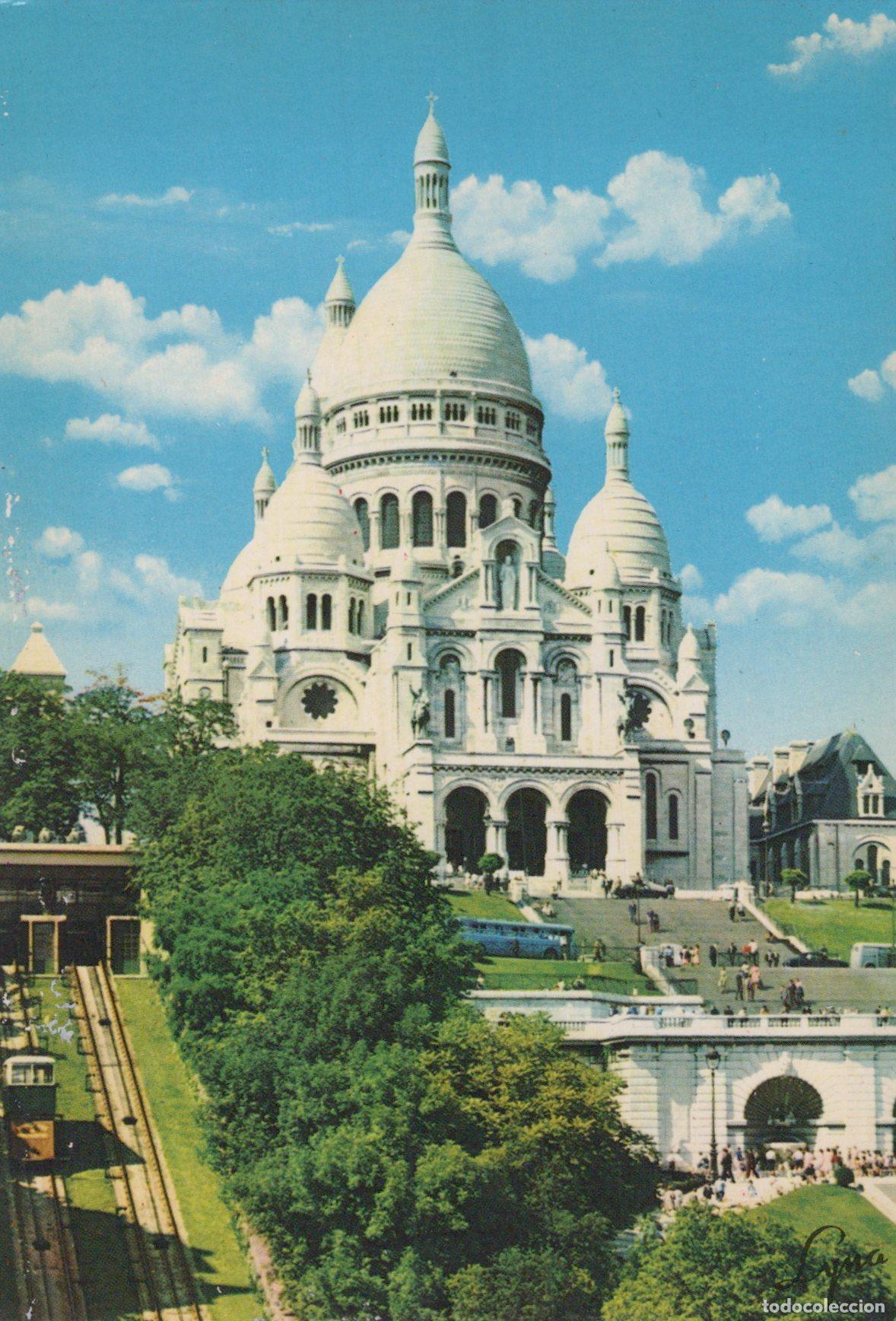 Postais: France Paris &Icirc;le de Sacr&eacute; C&oelig;ur Montmartre Funiculaire Unposted *YAG124
