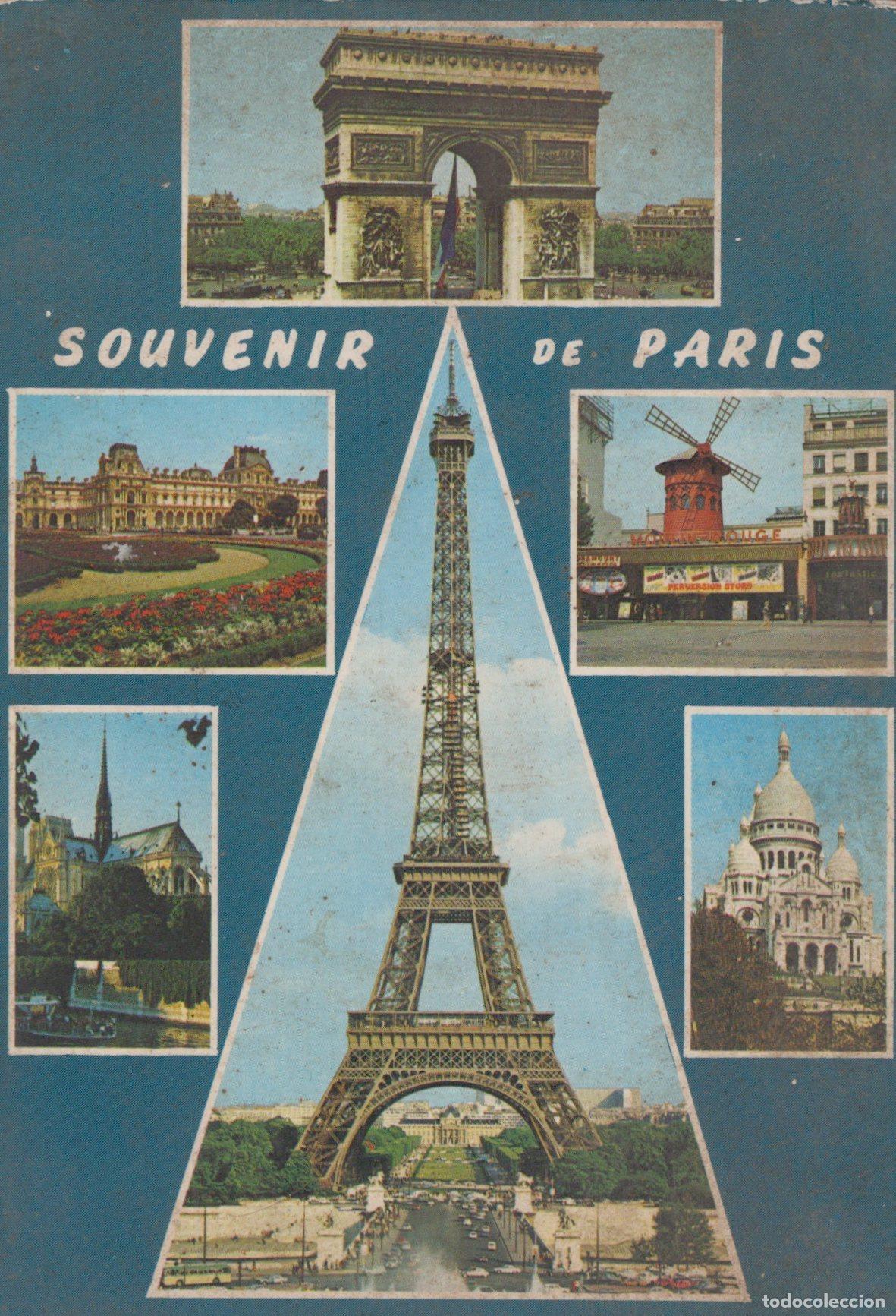 Postais: France Paris &Icirc;le de Vues Tour Eiffel Arc Notre Dame Unposted *YAG126