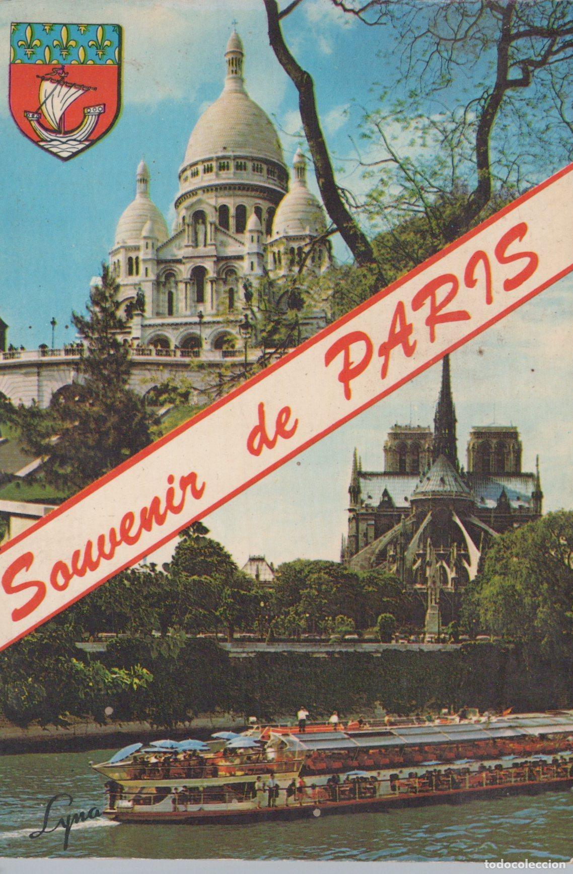 Postais: France Paris &Icirc;le de Sacr&eacute; C&oelig;ur Notre Dame Seine Unposted *YAG128
