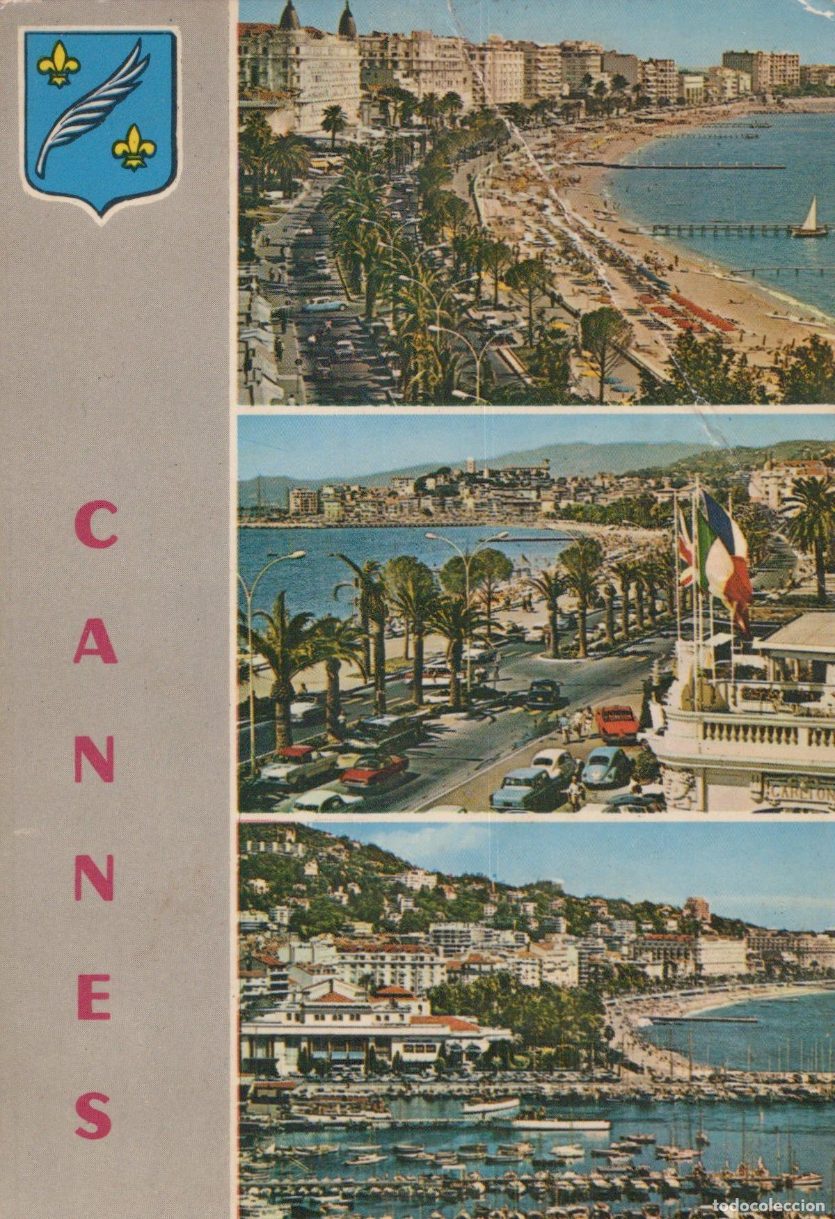 Postkarten: France Cannes Paca Panoramas Croisette Plages Port et Ville *YAG230