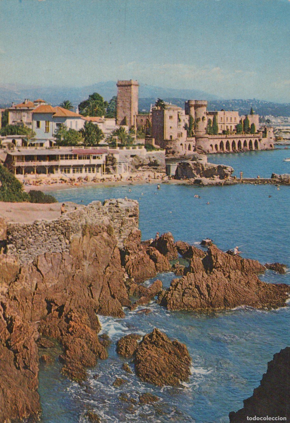 Postcards: France La Napoule C&ocirc;te D Azur Plage de la Raguette et Ch&acirc;teau *YAG157