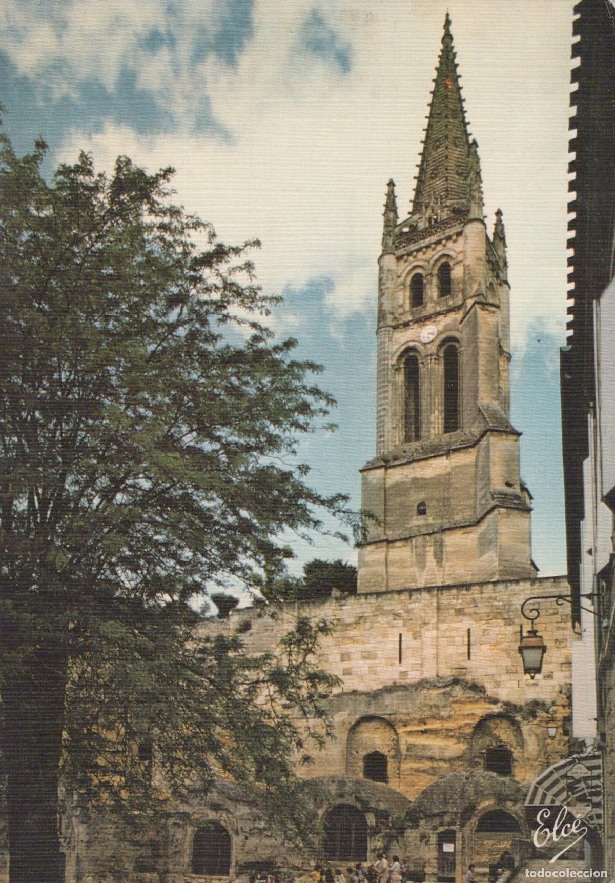 Postcards: France Saint Emilion Vue Clocher &Eacute;glise Monolithe Ruines Unposted *YAG156