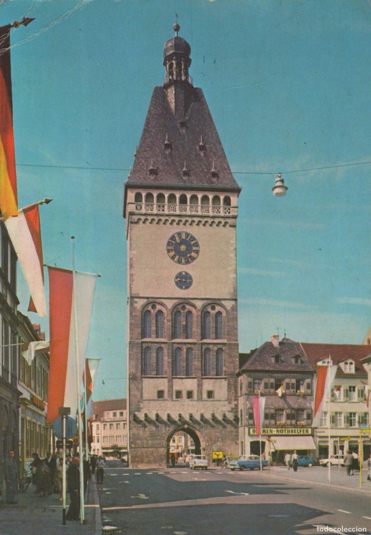 Postais: Deutschland Speyer Rheinland Pfalz Altp&ouml;rtel Stadttor mit Uhr *YAG180