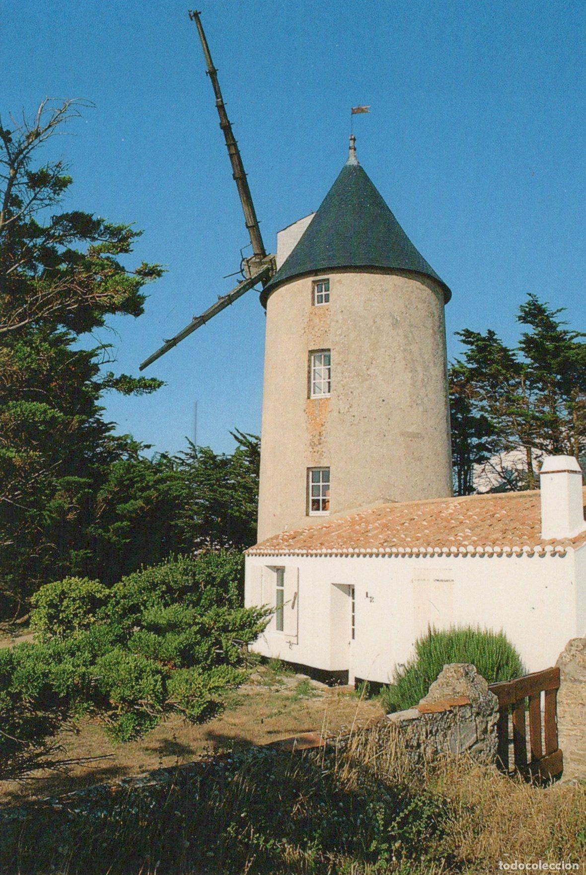 Postais: France Ile de Noirmoutier Moulin &Agrave; Vent de la Gu&eacute;rini&egrave;re Unposted *YAG289