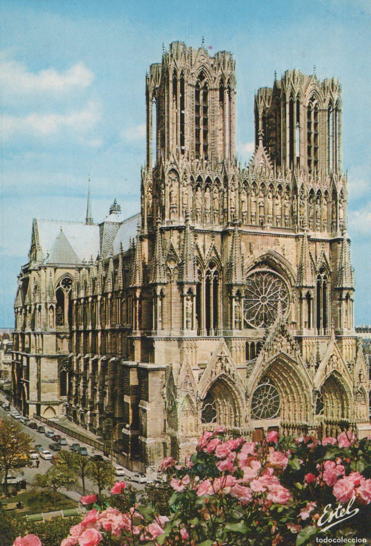 Cartes Postales: France Reims Cath&eacute;drale Notre Dame Architecture Gothique Post&eacute;e *YAG332