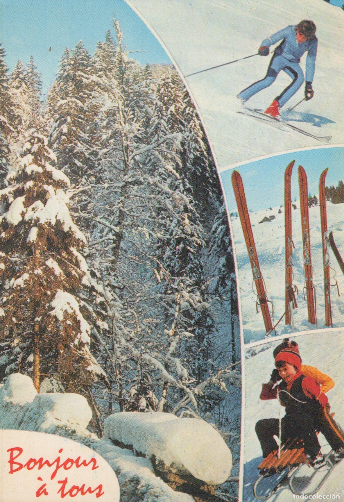 Cartes Postales: France Foncine le Haut Jura Paysage Hivernal Ski Skieurs *YAG353