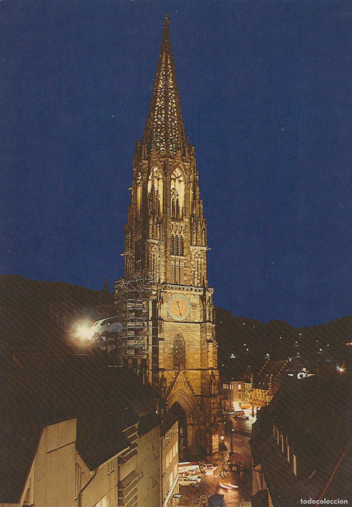 Postkarten: Deutschland Freiburg IM Breisgau M&uuml;nster Nachts Ungebraucht Unposted *YAG228