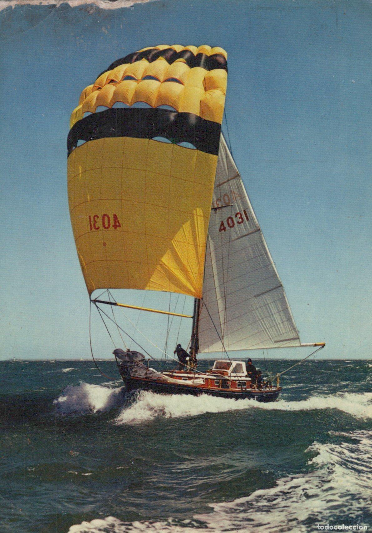 Postkarten: France Ares Voilier Fervent Rorc III Spinnaker 1973 *YAG400