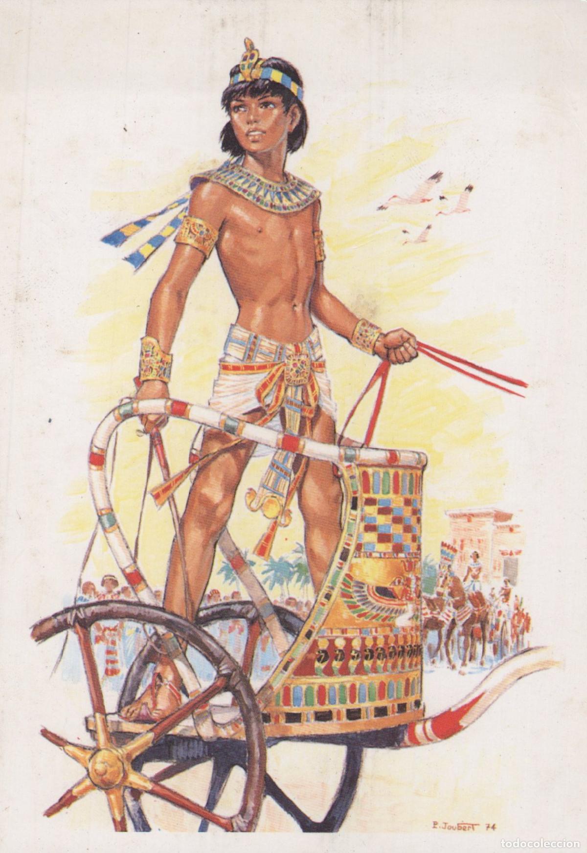 Postales: France Saint Vincent sur Oust Bretagne &Eacute;gypte Ancienne Pharaon Chariot *YAG408