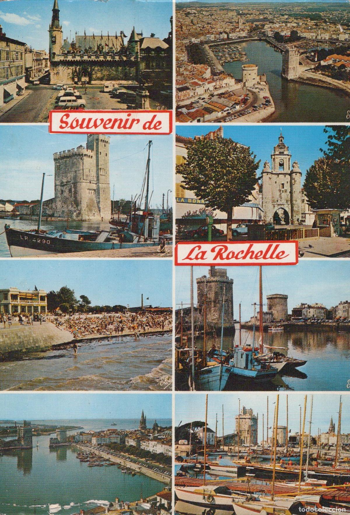 Postales: France La Rochelle Port Tours H&ocirc;tel de Ville Plage *YAG267