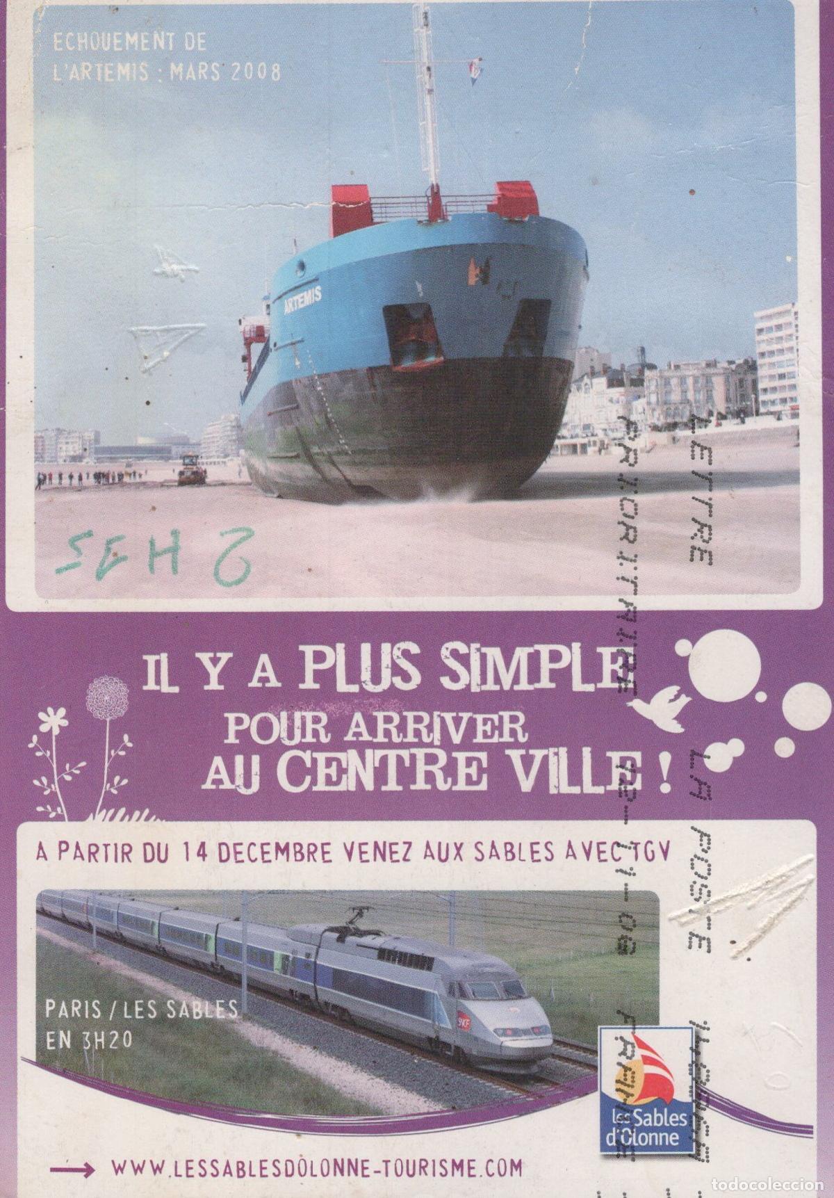 Postais: France Les Sables D Olonne Artemis &Eacute;chou&eacute; Tgv *YAG450