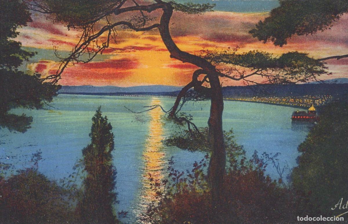 Postais: France Nice Alpes Maritimes la Baie des Anges Coucher de Soleil *YAG466