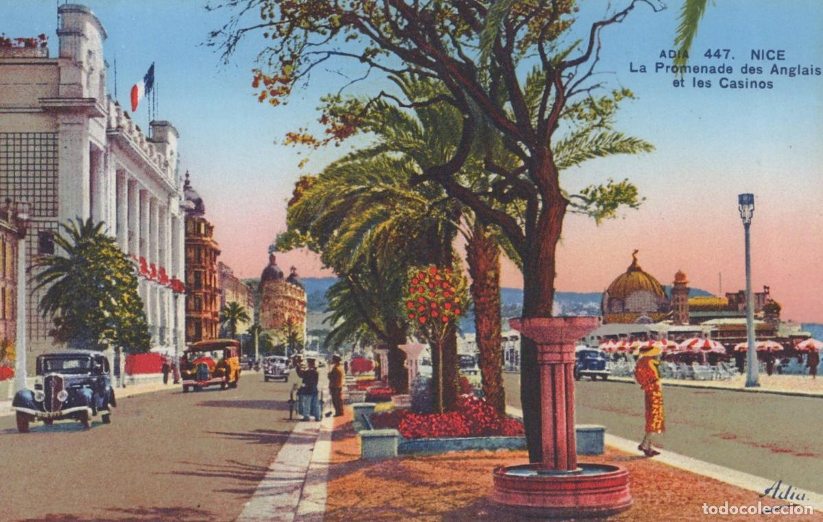 Postais: France Nice Paca Promenade des Anglais Voitures Classiques Circul&eacute;e *YAG459