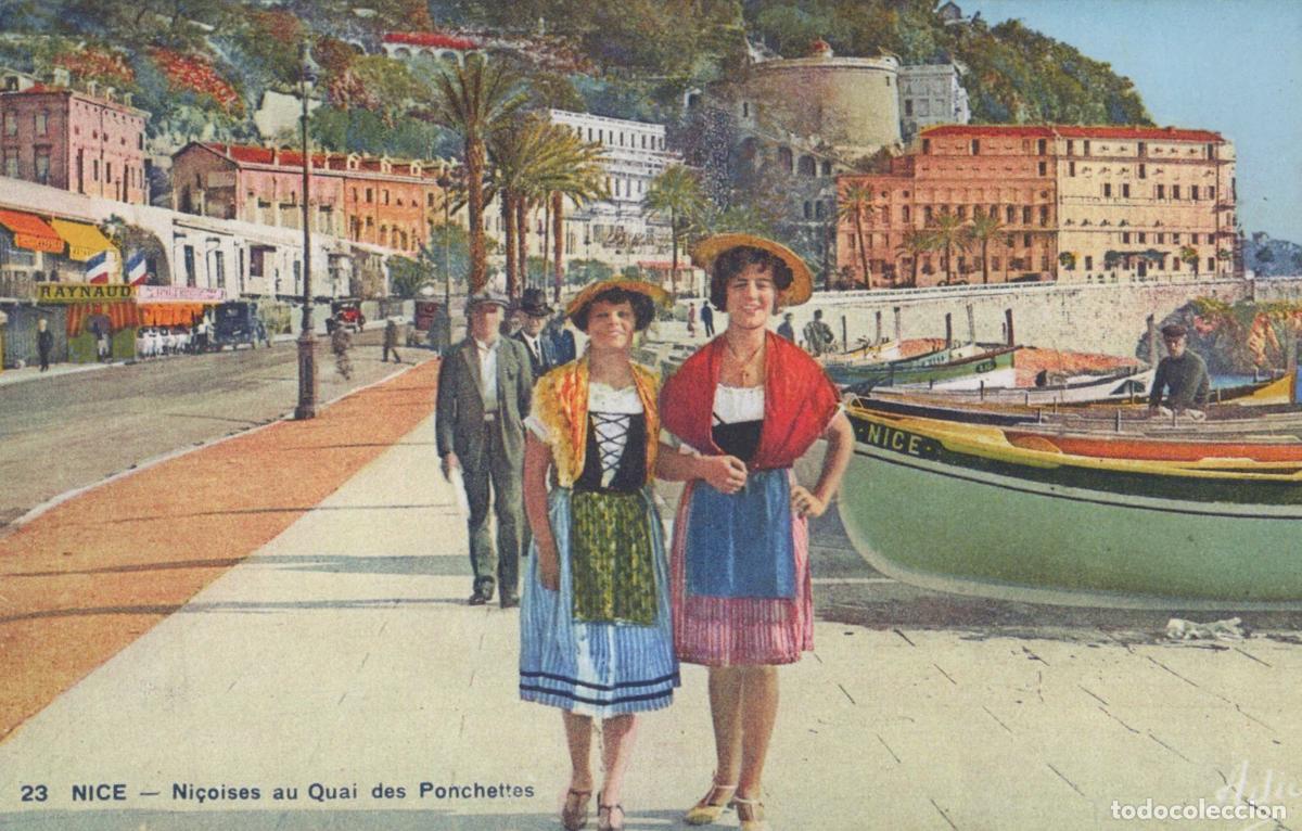 Postais: France Nice Ni&ccedil;oises Quai des Ponchettes Unposted *YAG471