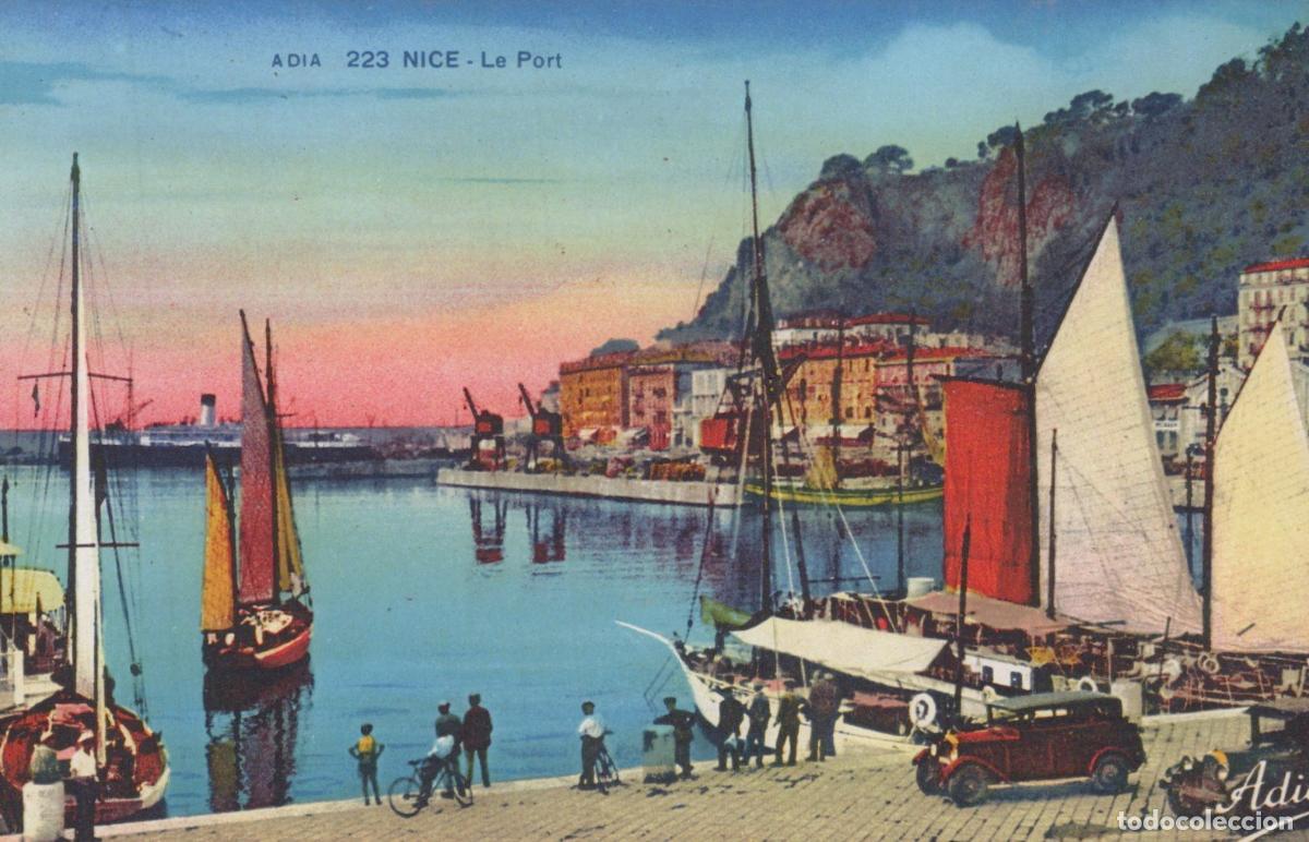 Postais: France Nice Le Port Voiliers Coucher de Soleil Unposted *YAG474