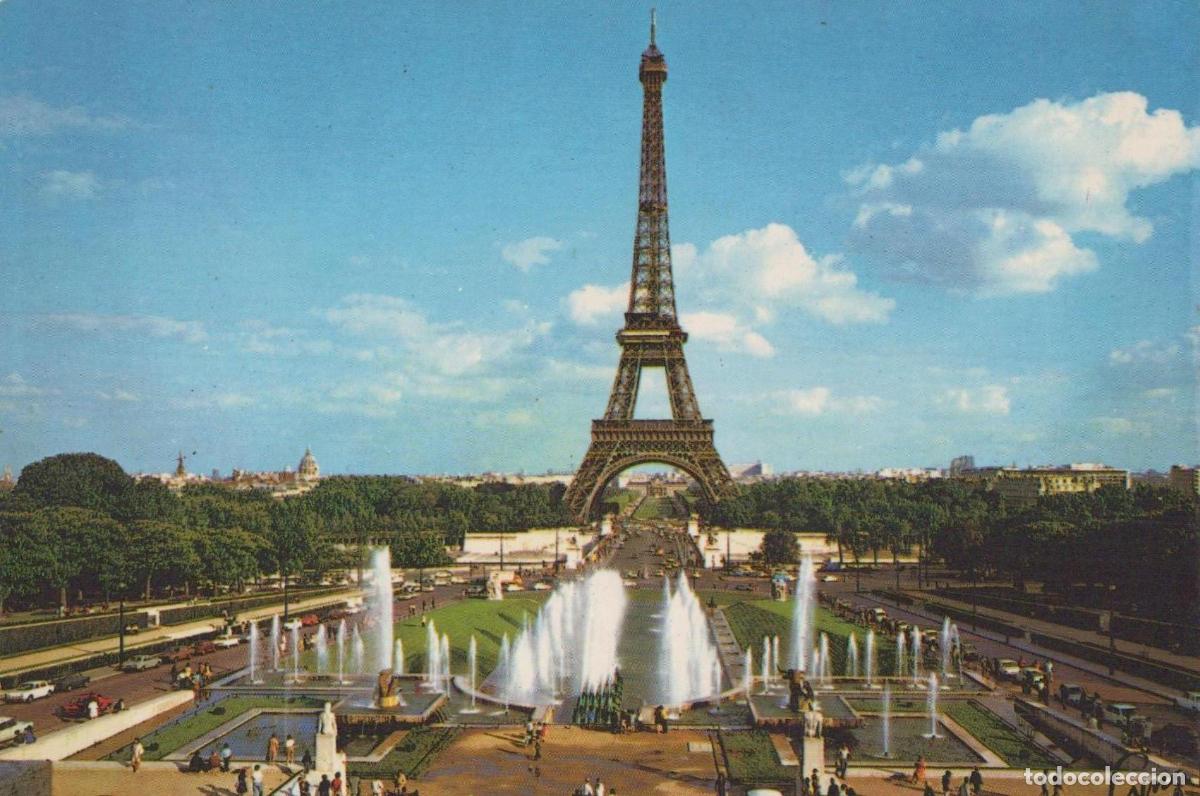 Cartes Postales: France Paris &Icirc;le de Tour Eiffel et Fontaines du Trocad&eacute;ro Unposted *YAG501
