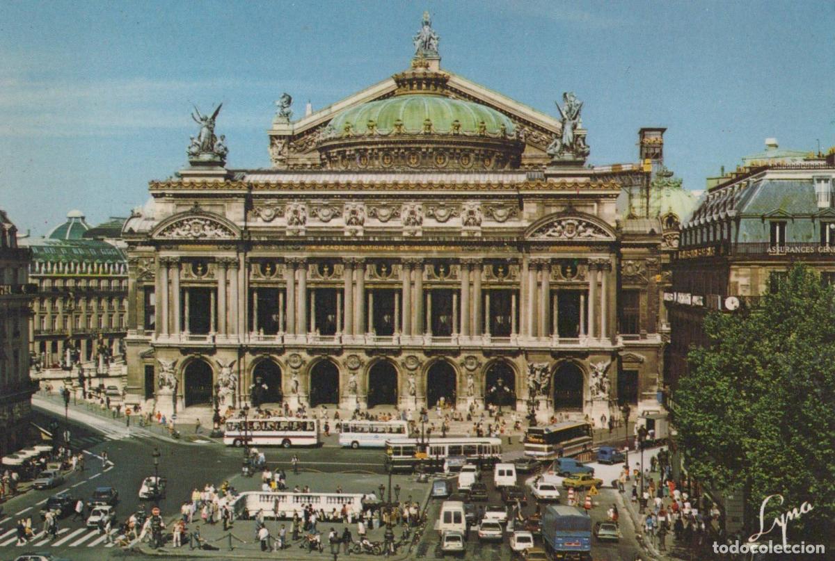 Cartes Postales: France Paris Op&eacute;ra Garnier Architecture Urbaine N&eacute;o Baroque Unposted *YAG494