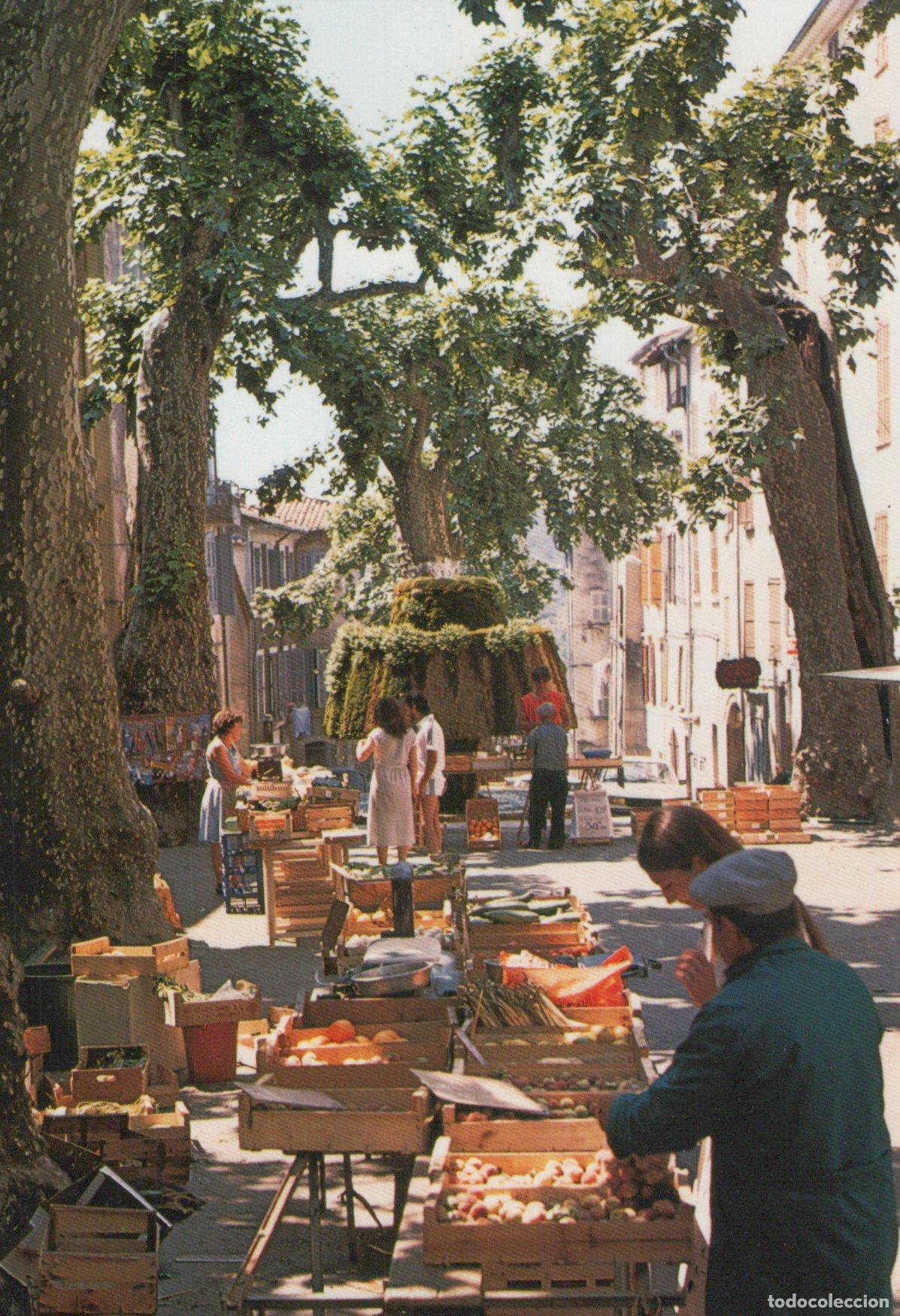 Cartes Postales: France Carpentras March&eacute; en Plein Air sous Platanes Unposted *YAG310