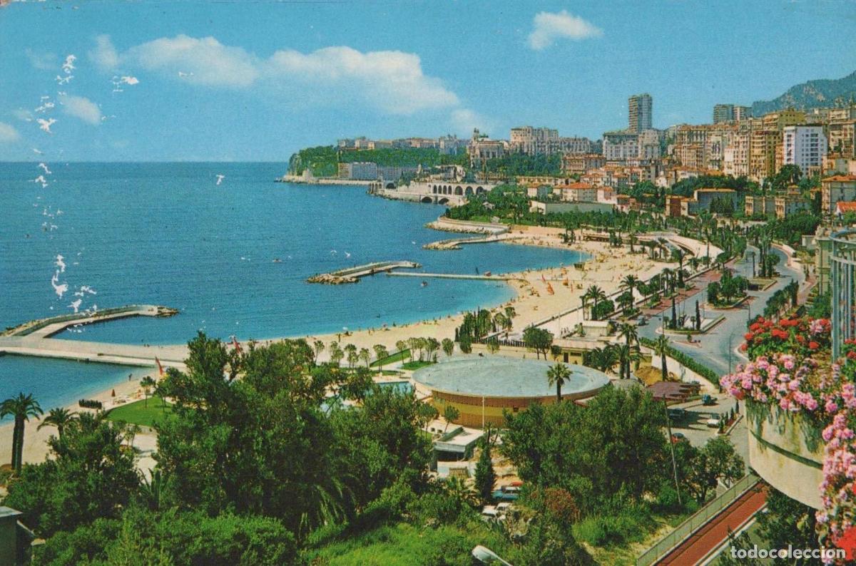 Postkarten: Monaco Monaco Plage du Larvotto Avenue Princesse Gr&acirc;ce Ville Unposted *YAG526
